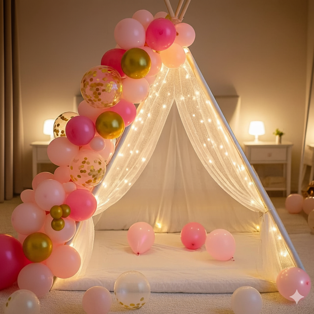 Romantic Balloon & Light Canopy