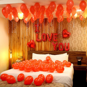 Romantic Red Love Balloon Decoration
