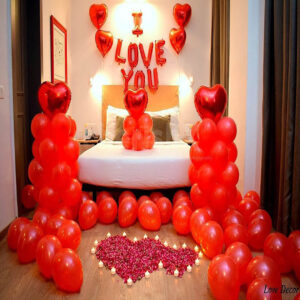 Hotel Room Balloon Decoration