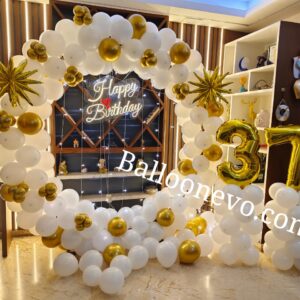 Golden and White Ring Setup