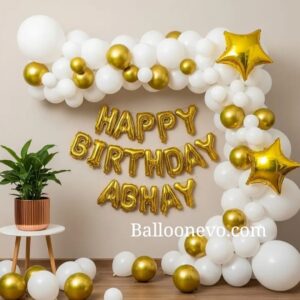 Golden and White Theme Decoration