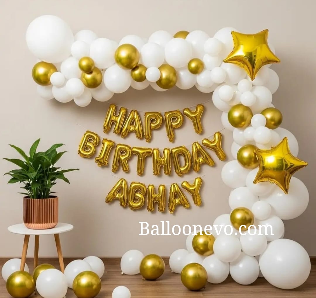 Golden and White Theme Decoration