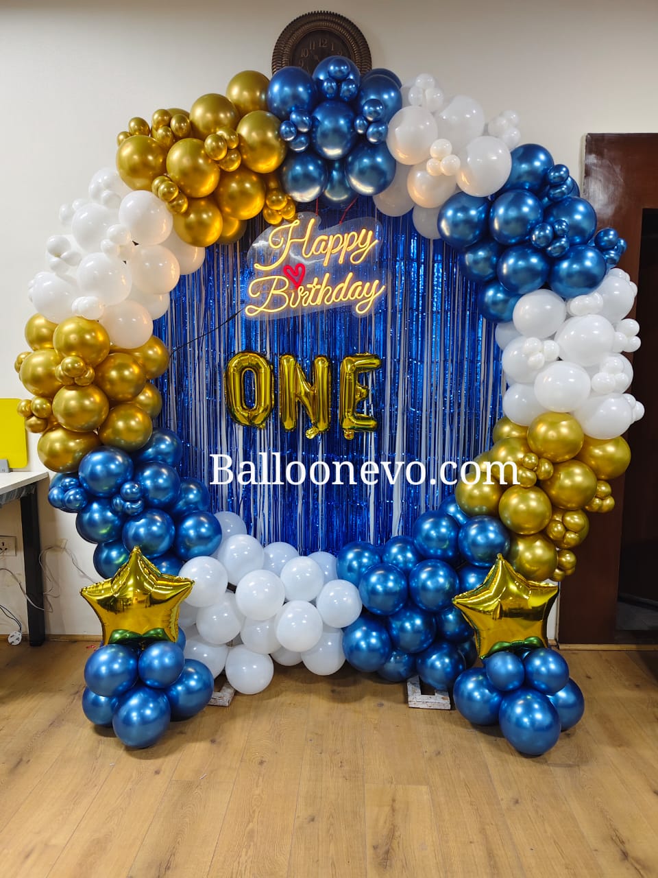 First Birthday Blue Theme Decoration