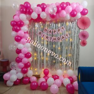 Pink and Silver Birthday Bliss Decor
